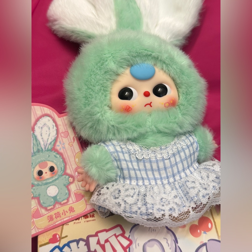 AUTHENTIC BABY THREE BB3 MACARON CUTE BUNNY BLIND BOX - NEW OPENED BOX